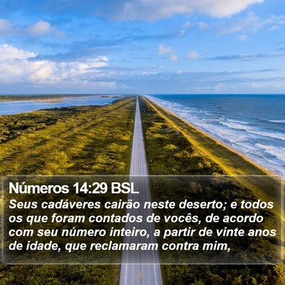 Números 14:29 BSL Bible Verse Image