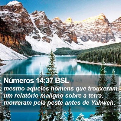 Números 14:37 BSL Bible Verse Image