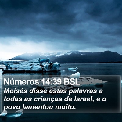 Números 14:39 BSL Bible Verse Image