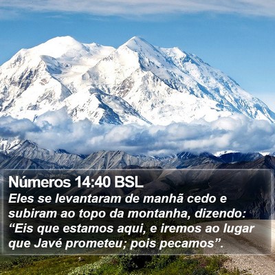 Números 14:40 BSL Bible Verse Image