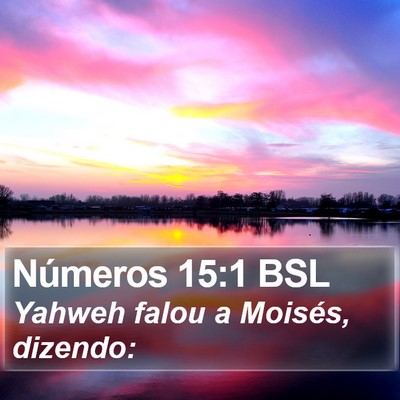 Números 15:1 BSL Bible Verse Image