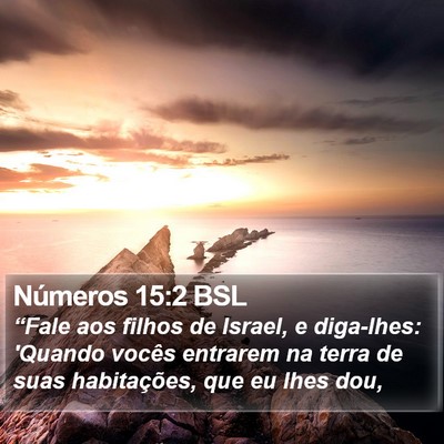 Números 15:2 BSL Bible Verse Image