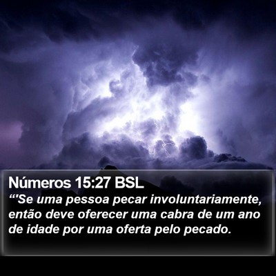 Números 15:27 BSL Bible Verse Image