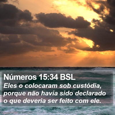 Números 15:34 BSL Bible Verse Image