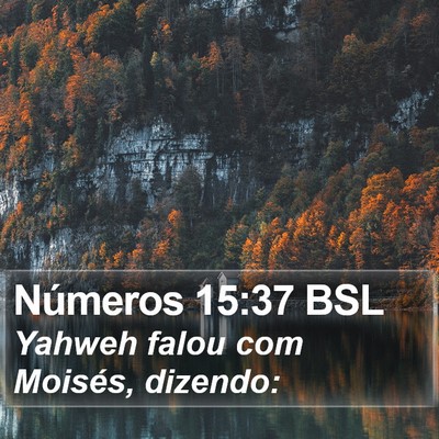 Números 15:37 BSL Bible Verse Image