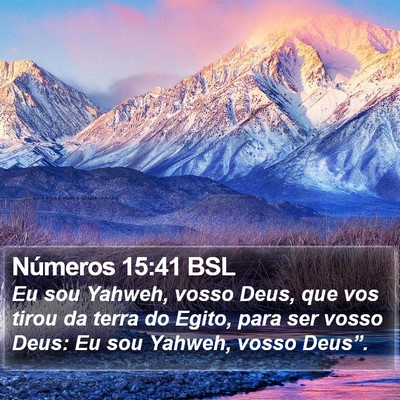 Números 15:41 BSL Bible Verse Image