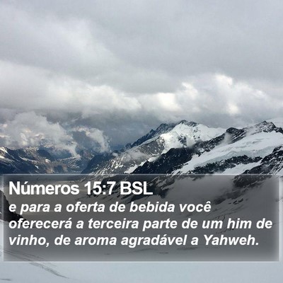 Números 15:7 BSL Bible Verse Image