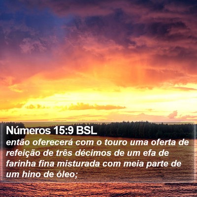 Números 15:9 BSL Bible Verse Image