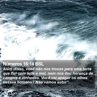 Números 16:14 BSL Bible Verse Image