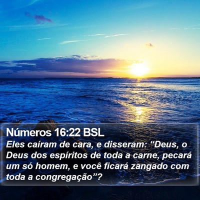 Números 16:22 BSL Bible Verse Image