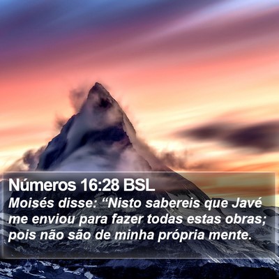 Números 16:28 BSL Bible Verse Image