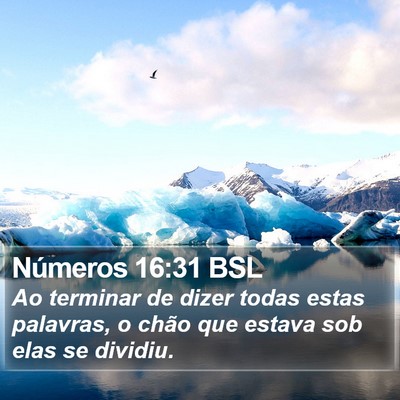 Números 16:31 BSL Bible Verse Image