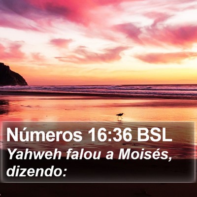 Números 16:36 BSL Bible Verse Image