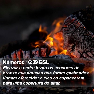 Números 16:39 BSL Bible Verse Image