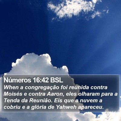 Números 16:42 BSL Bible Verse Image
