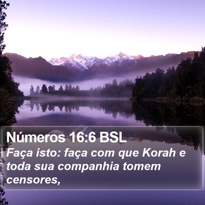 Números 16:6 BSL Bible Verse Image