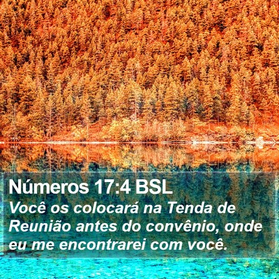 Números 17:4 BSL Bible Verse Image