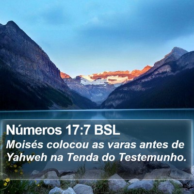 Números 17:7 BSL Bible Verse Image