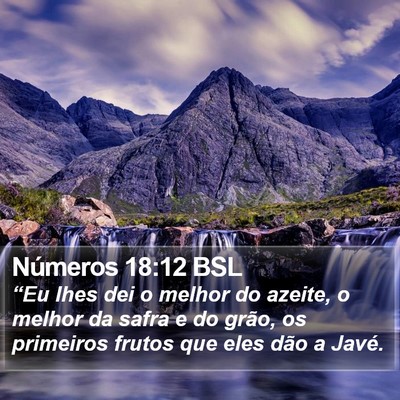 Números 18:12 BSL Bible Verse Image