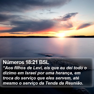 Números 18:21 BSL Bible Verse Image