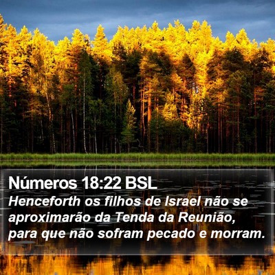 Números 18:22 BSL Bible Verse Image