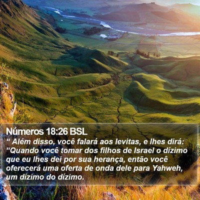 Números 18:26 BSL Bible Verse Image