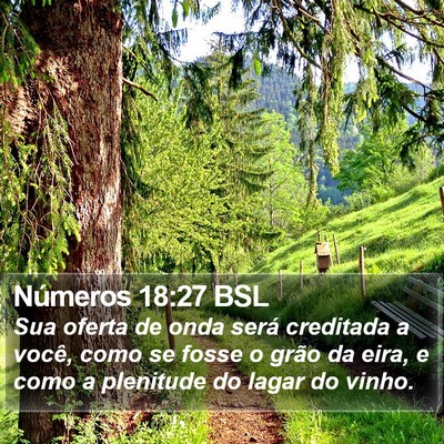 Números 18:27 BSL Bible Verse Image