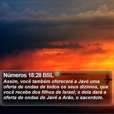 Números 18:28 BSL Bible Verse Image
