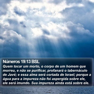 Números 19:13 BSL Bible Verse Image