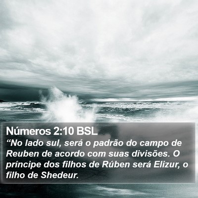Números 2:10 BSL Bible Verse Image