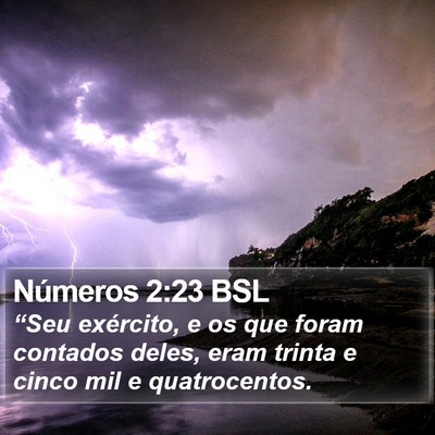 Números 2:23 BSL Bible Verse Image