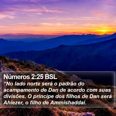 Números 2:25 BSL Bible Verse Image