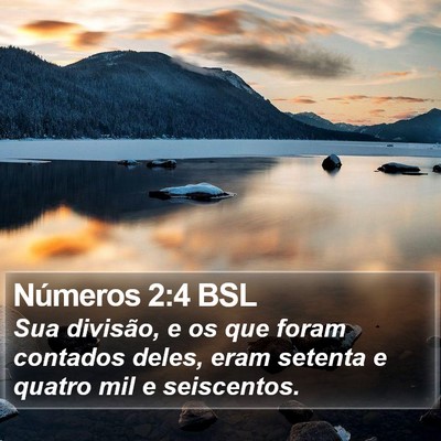 Números 2:4 BSL Bible Verse Image