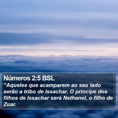 Números 2:5 BSL Bible Verse Image