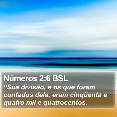 Números 2:6 BSL Bible Verse Image