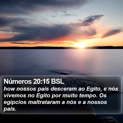 Números 20:15 BSL Bible Verse Image