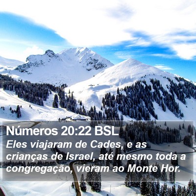 Números 20:22 BSL Bible Verse Image