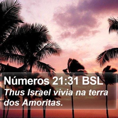 Números 21:31 BSL Bible Verse Image