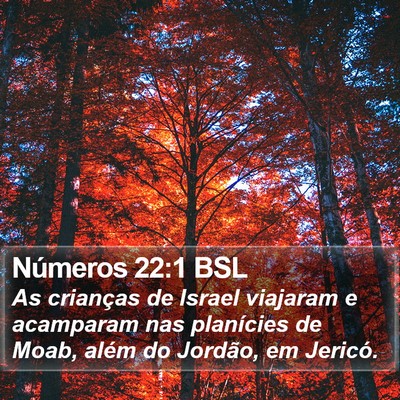 Números 22:1 BSL Bible Verse Image