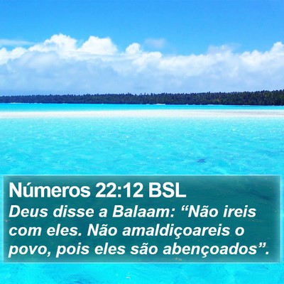 Números 22:12 BSL Bible Verse Image