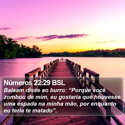 Números 22:29 BSL Bible Verse Image