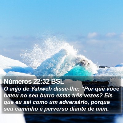 Números 22:32 BSL Bible Verse Image