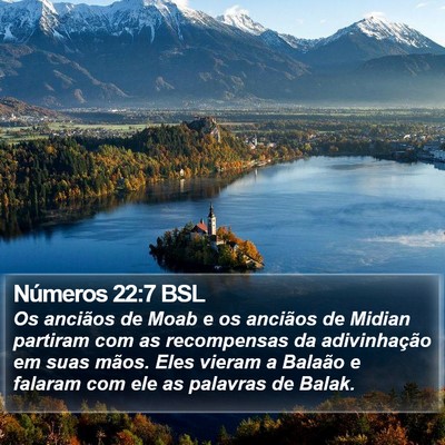 Números 22:7 BSL Bible Verse Image