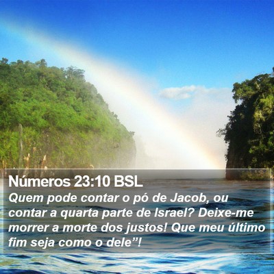 Números 23:10 BSL Bible Verse Image