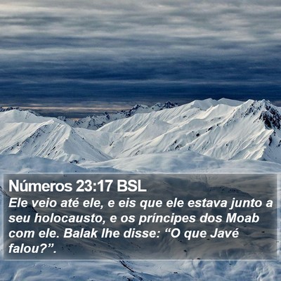 Números 23:17 BSL Bible Verse Image