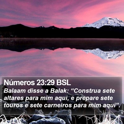 Números 23:29 BSL Bible Verse Image