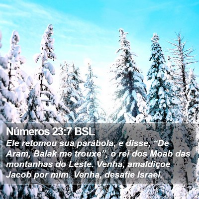 Números 23:7 BSL Bible Verse Image