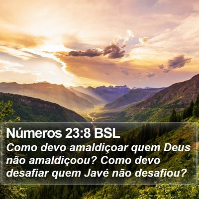 Números 23:8 BSL Bible Verse Image