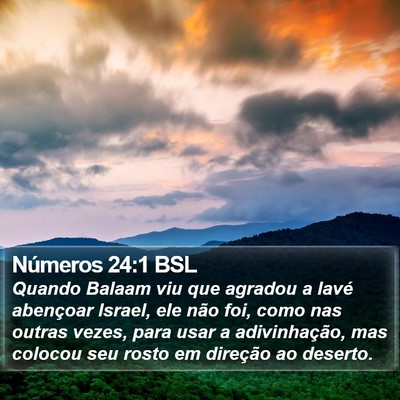 Números 24:1 BSL Bible Verse Image