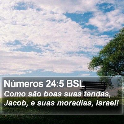 Números 24:5 BSL Bible Verse Image